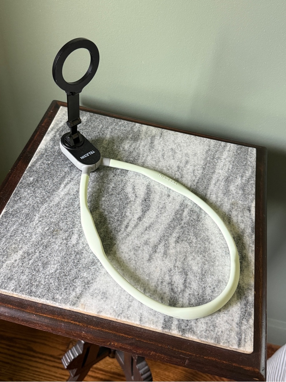 Flexible Neck Influencer/ Recording Phone Holder in Pale Green